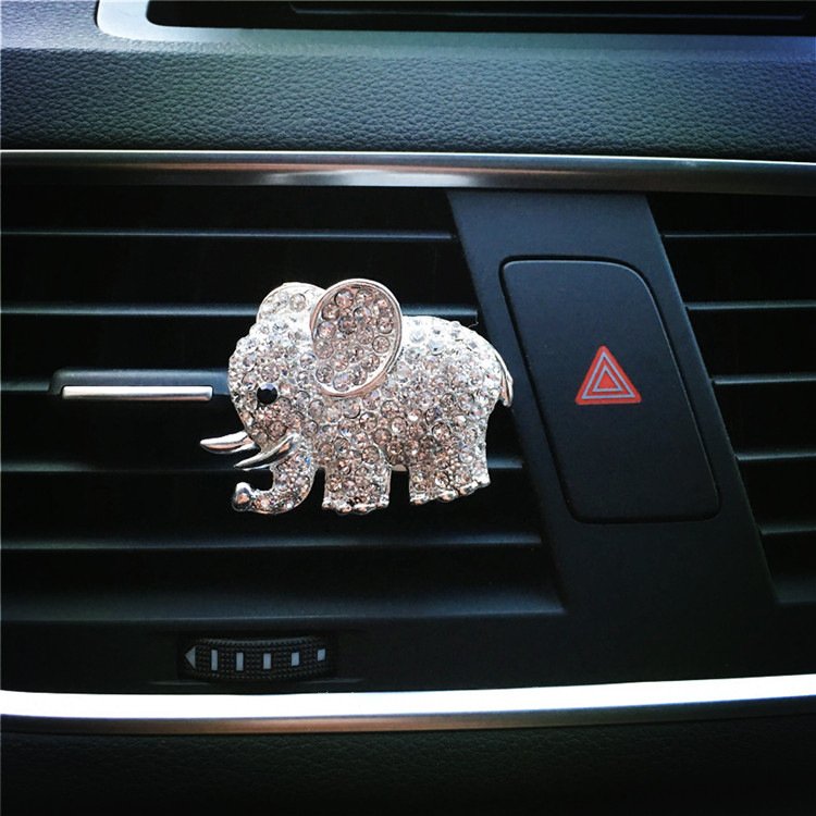 Elephant Rhinestone Car Aromatherapy style car diffuser perfumes creative mini aromatherapy car air freshener