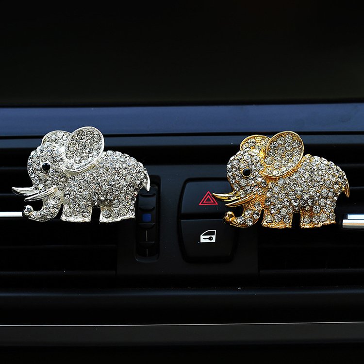 Elephant Rhinestone Car Aromatherapy style car diffuser perfumes creative mini aromatherapy car air freshener
