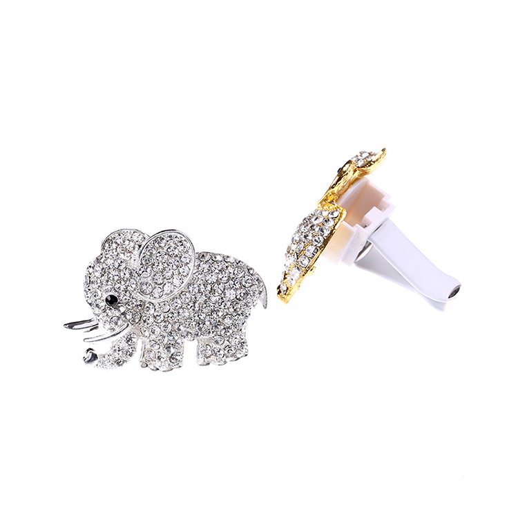 Elephant Rhinestone Car Aromatherapy style car diffuser perfumes creative mini aromatherapy car air freshener
