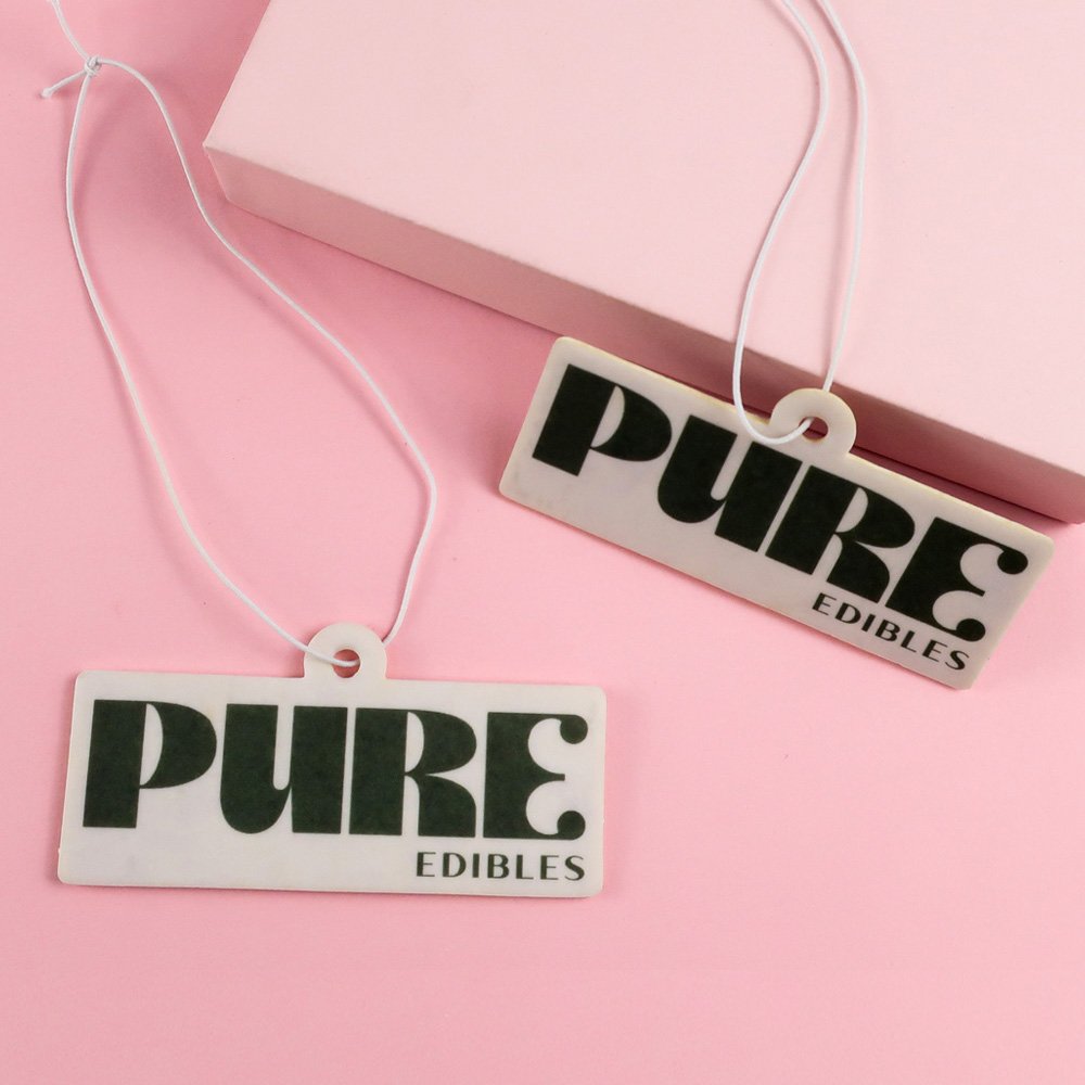 Custom car Air Freshener Natural scented company logo paper Auto Hanging Vanilla perfume fragrance car accessories interior