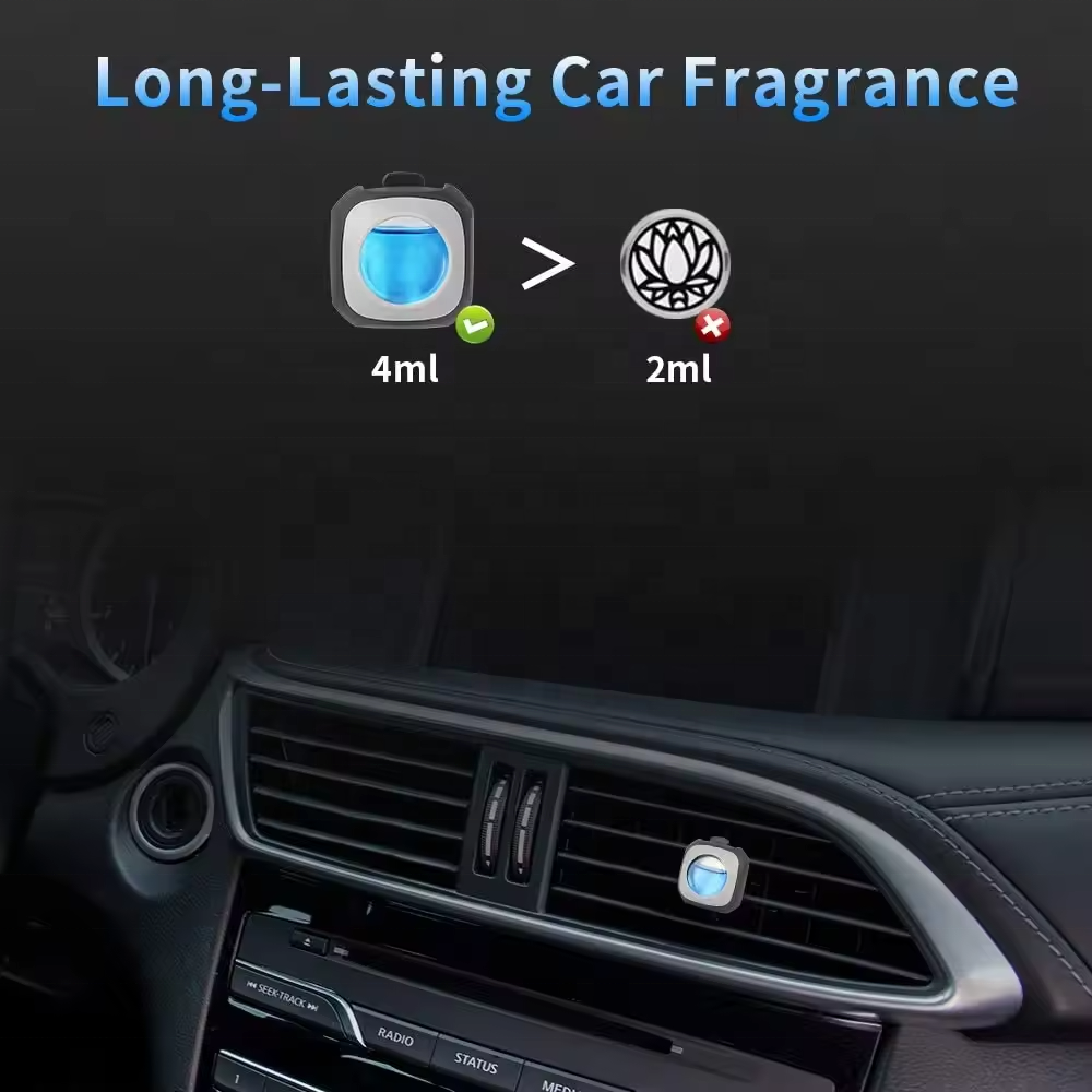 High Quality Colorful Scents Initial Oil Liquid Car Perfume Vent Clip Diffuser Clips Car Air Freshener