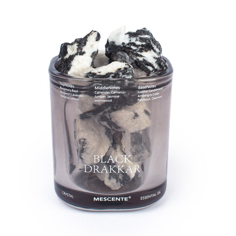 M&Scent luxury glass bottle crystal stone air freshener aroma reed diffuser