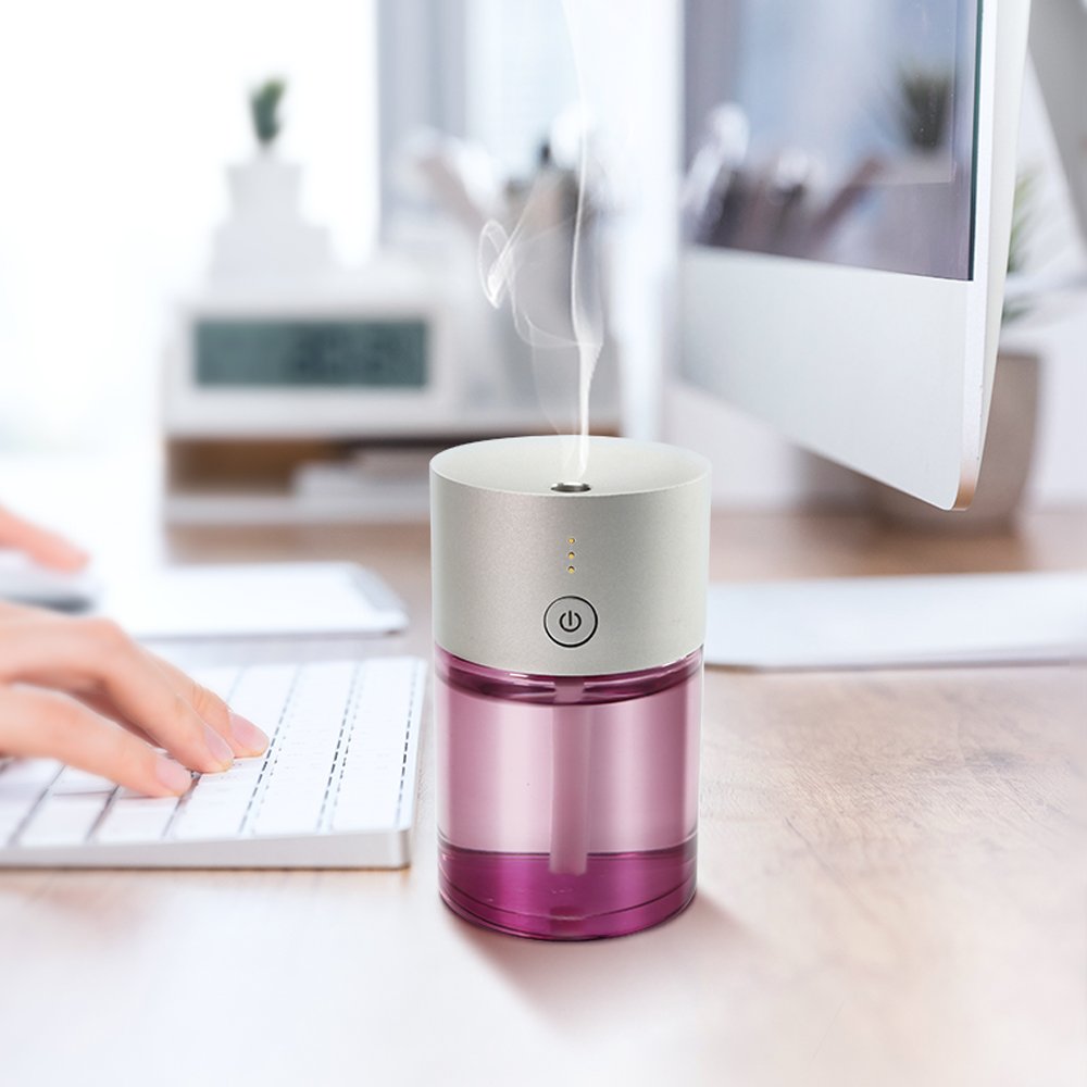 SCENTA 2020 New Car Air Freshener Aromatherapy Essential Oil Diffuser,Ultrasonic Rechargeable Car Aroma Perfume Difuser