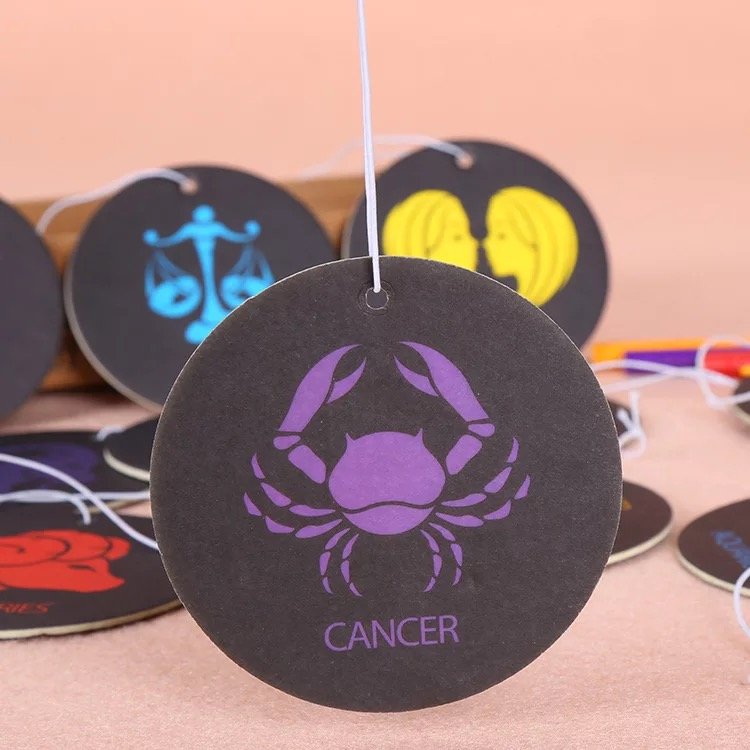 Customized Design Factory Price Hanging Car Air Freshener/ Paper Air Fresher Car Scents Custom Air freshener