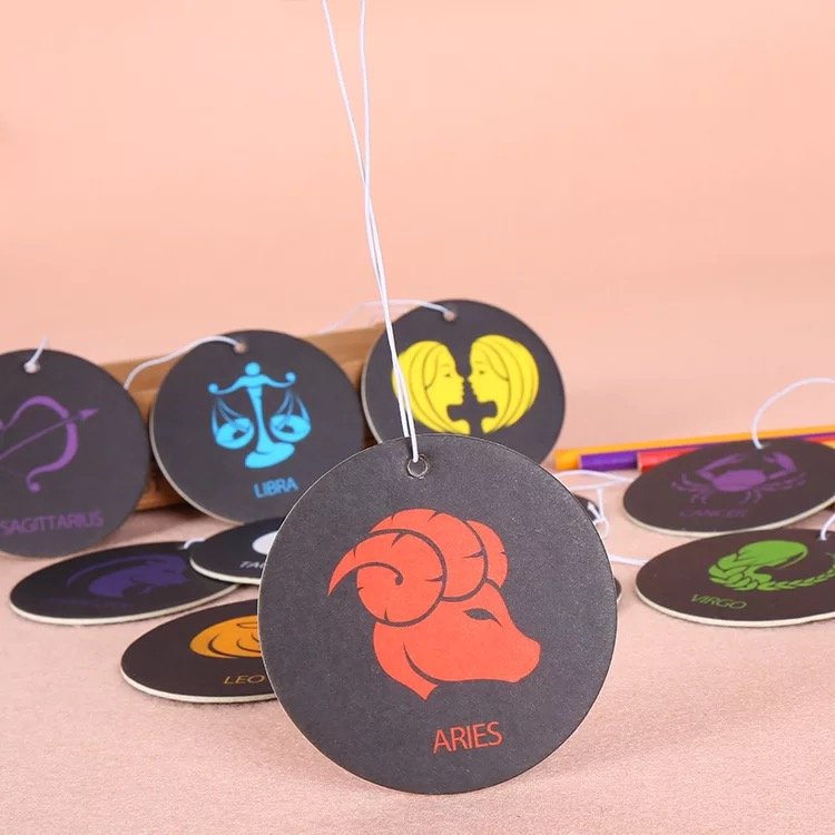 Customized Design Factory Price Hanging Car Air Freshener/ Paper Air Fresher Car Scents Custom Air freshener