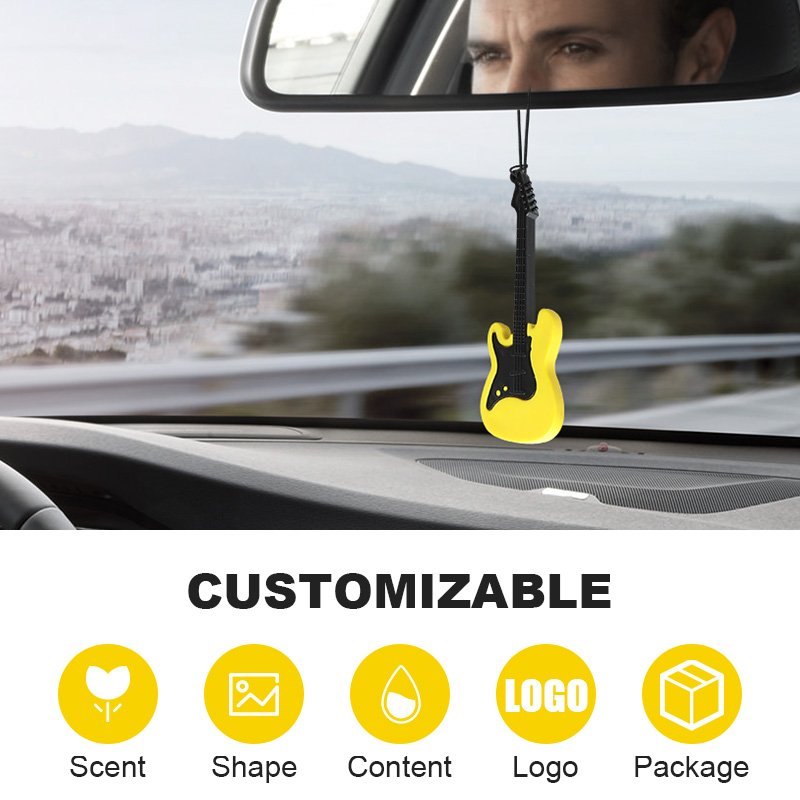 Masthome Interesting Guitar Design Air Fresher Car Perfume Diffuser Custom Car Air Fresheners For Car Refresh