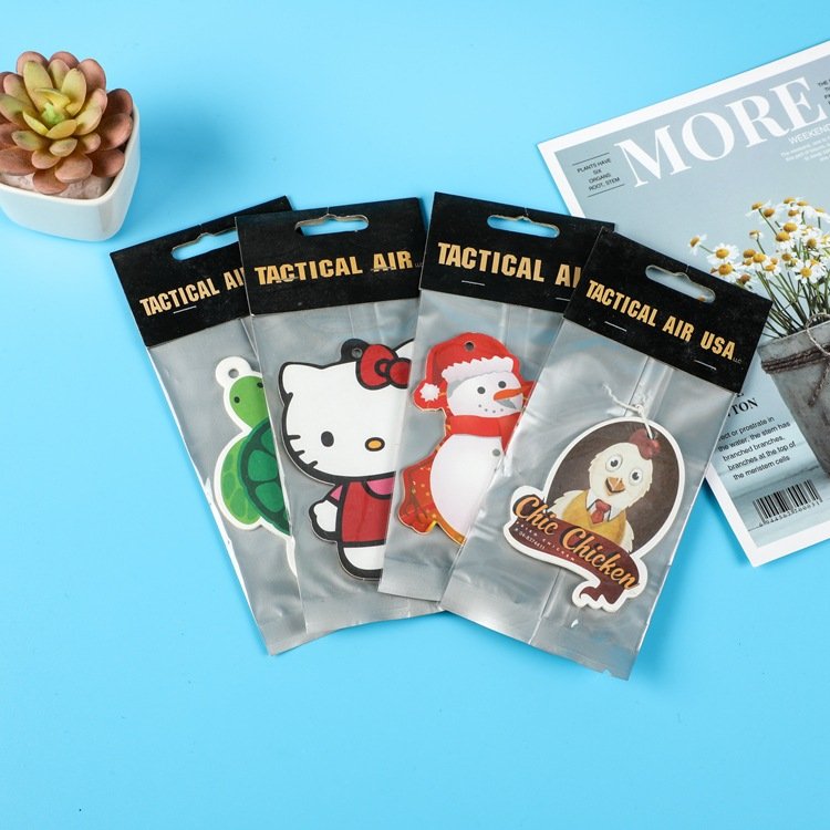Cheap price different smells air freshener fashionable car pendant custom paper auto hanger paper car air freshener