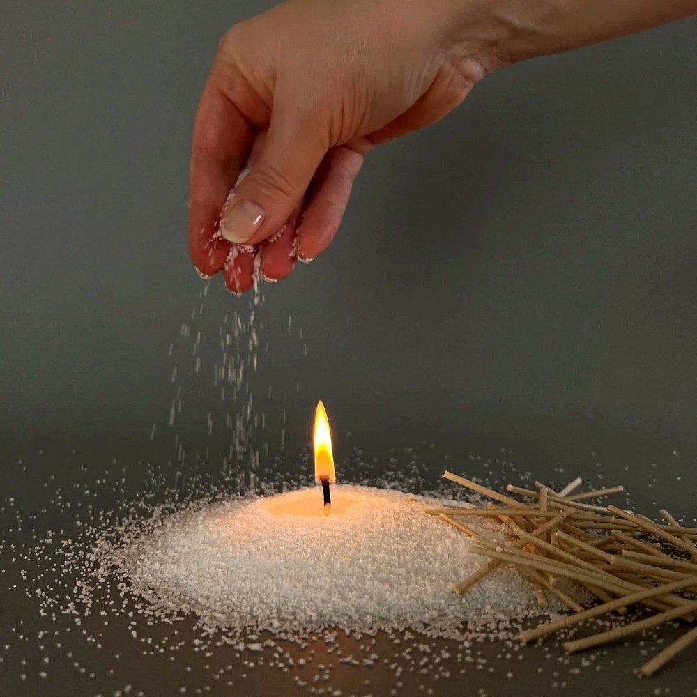 DIY Ice Flower particles indoor creative wedding partner hand gift aromatherapy candle
