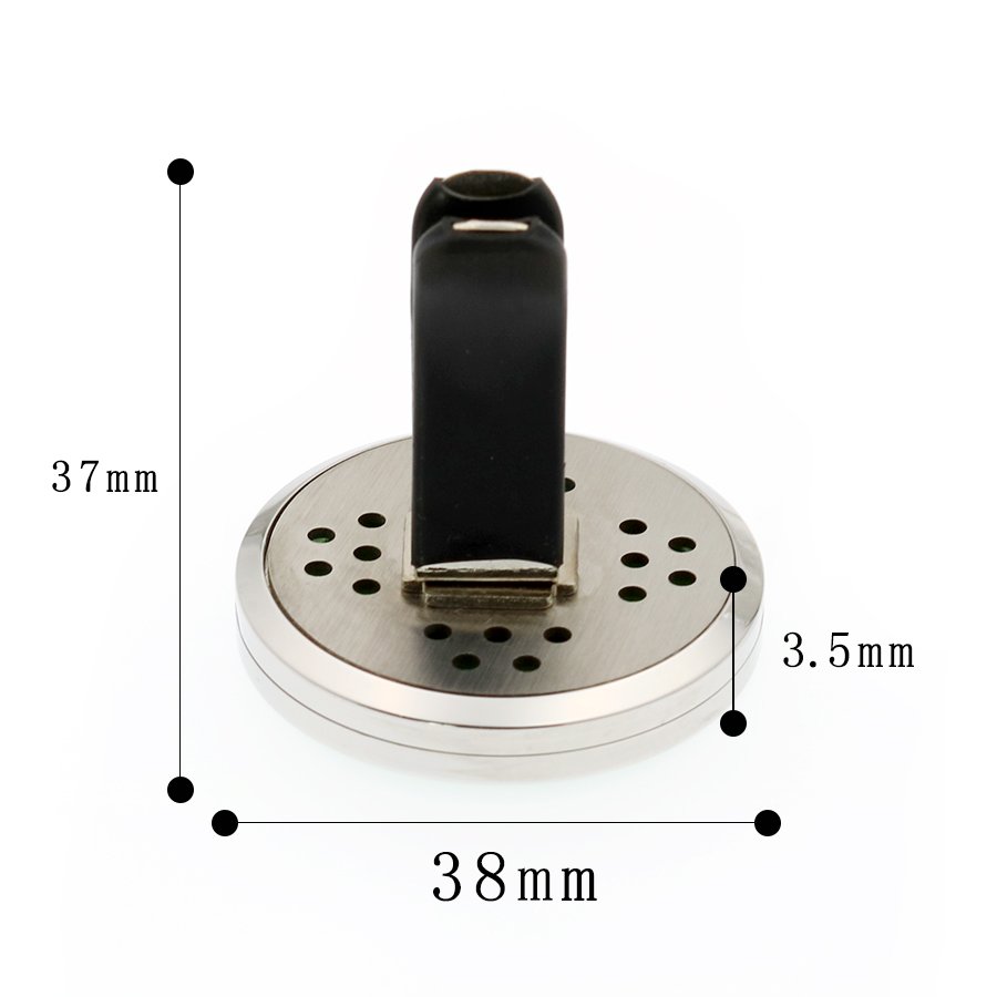 Luxury 38mm New Fashion Aroma clip car perfume diffuser vent clip air freshener diffuser wood car fragrance vent clips with logo