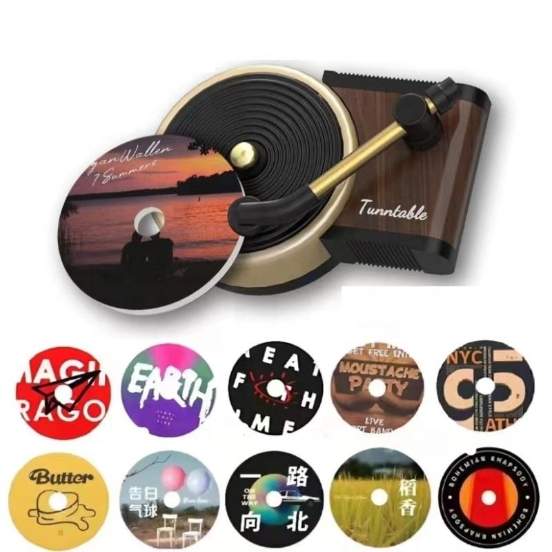 Hot Sale Car Interior Accessories 2024 Record Player Car Scented Tablets Car Air Freshener