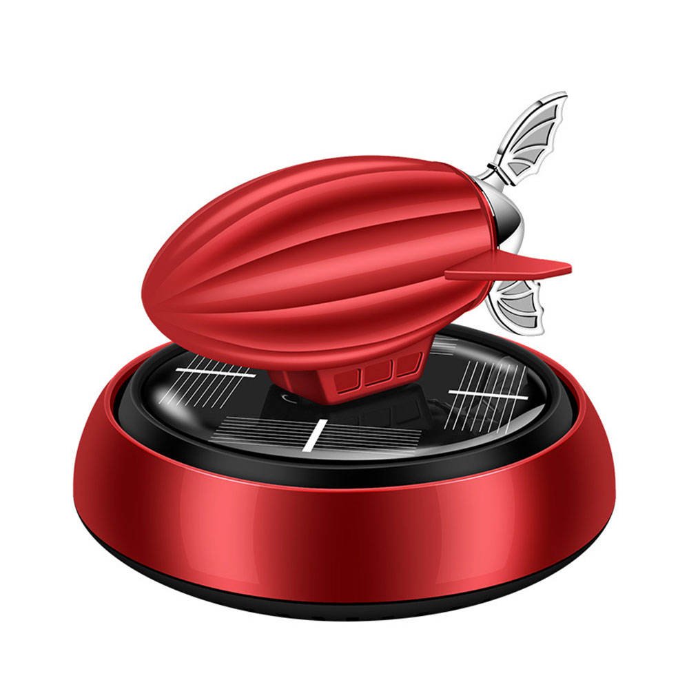 Luxury solar car air freshener Accessories Decoration and Rocket Design Rotating Aromatherapy Car Air Freshener