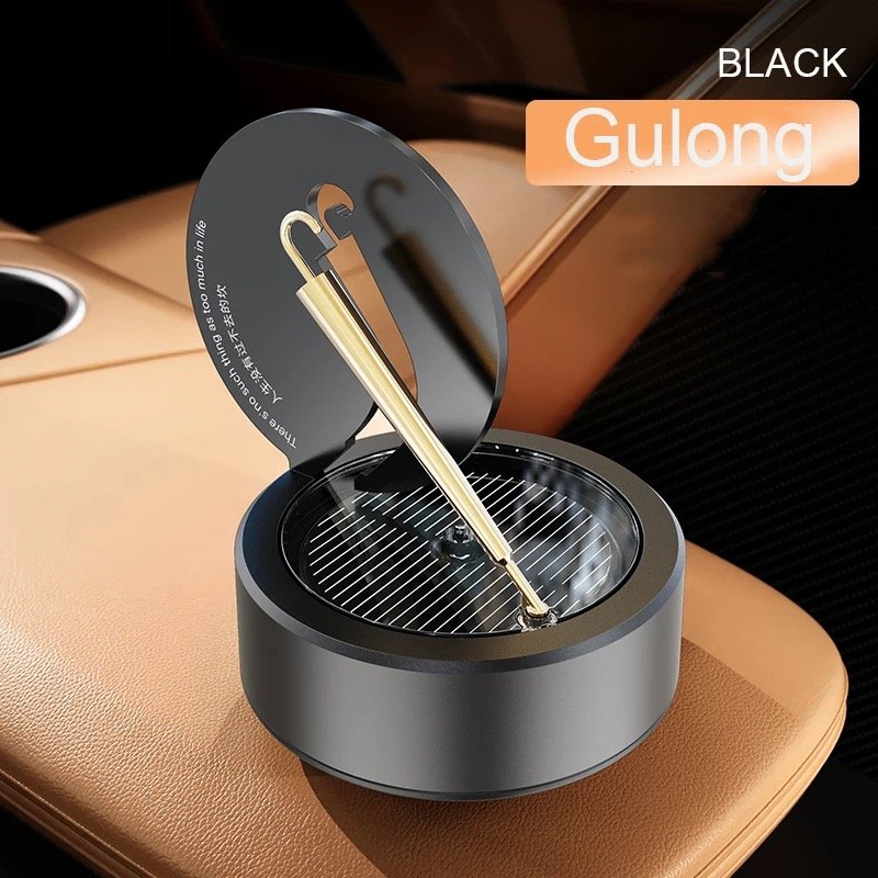 Small Golden Umbrella Solar Car Aromatherapy Car Rotating Perfume Car Interior Decoration Fragrance