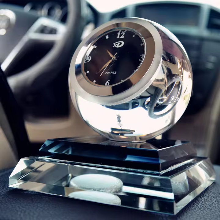 Car Air Freshener Intelligent Clock Diffuser Car Air Purifier Fragrance For Car Aromatherapy Instrument Perfume