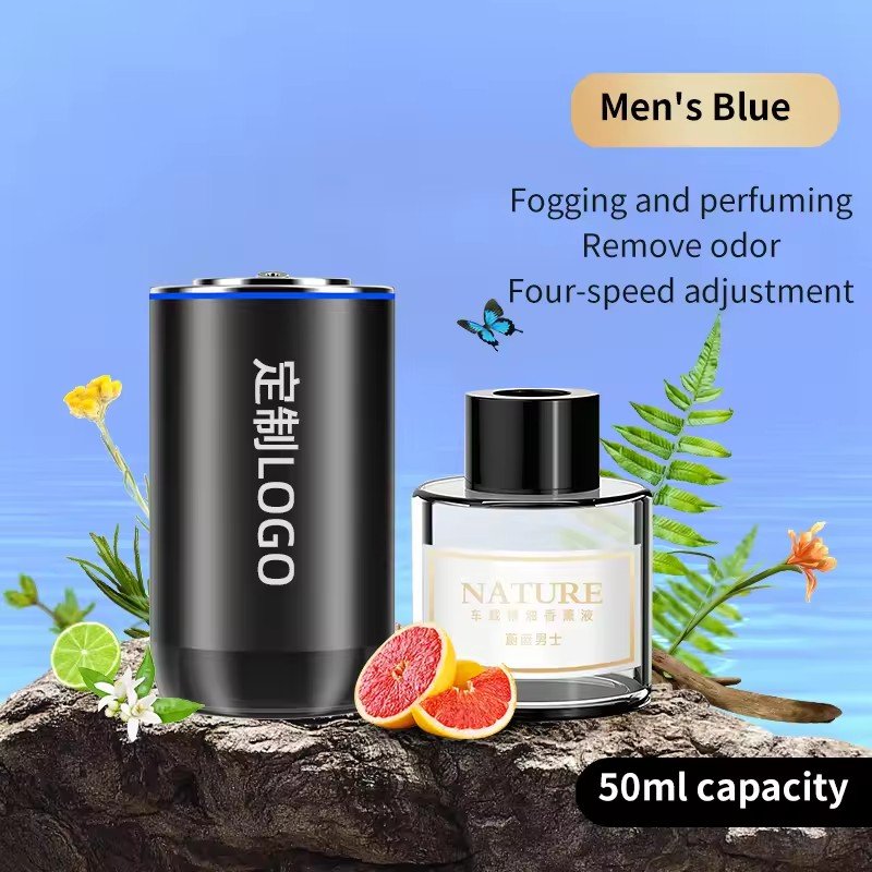 Intelligent star light Long-Lasting led car mist diffuser Machine Car Ornaments Aroma humidifier for car