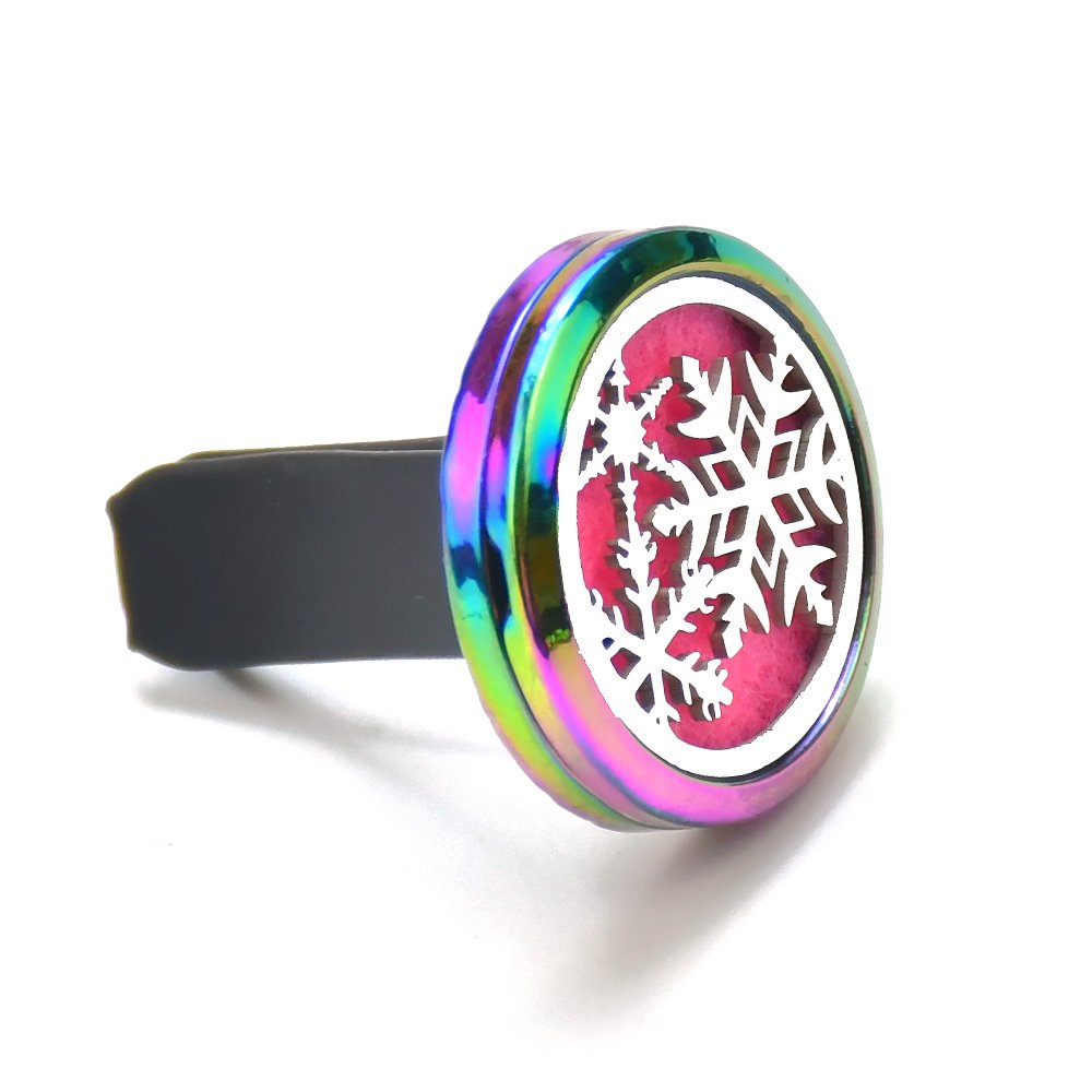 Christmas Design Aromatherapy Perfume Essential Oil Locket Car Diffuser Air Freshener Vent Clip