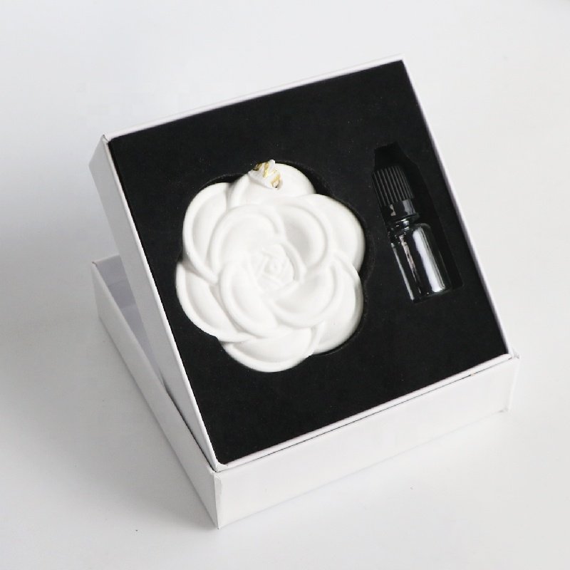 FinRu Car Decoration Air Freshener Scented Ceramic Stone Home Hanging Fragrance Aroma Plaster Fragrance Essential Oil Diffuser