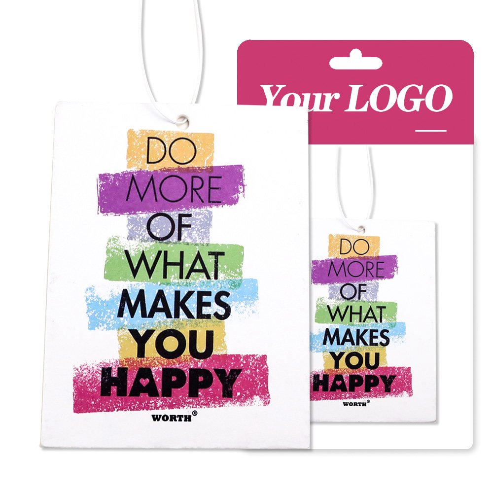 Long lasting scents paper perfume hanging luxury accessories custom car air freshener manufacturers