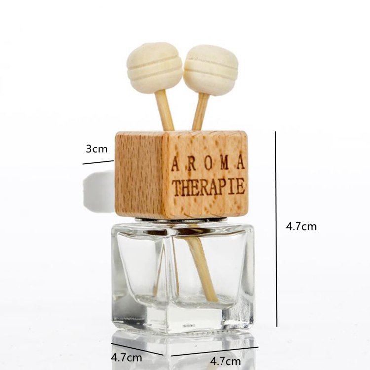 Vehicle Vent Clip Wood Car Liquid Air Freshener Custom Logo Container Essential Oil Car Air Freshener Clip Bottle