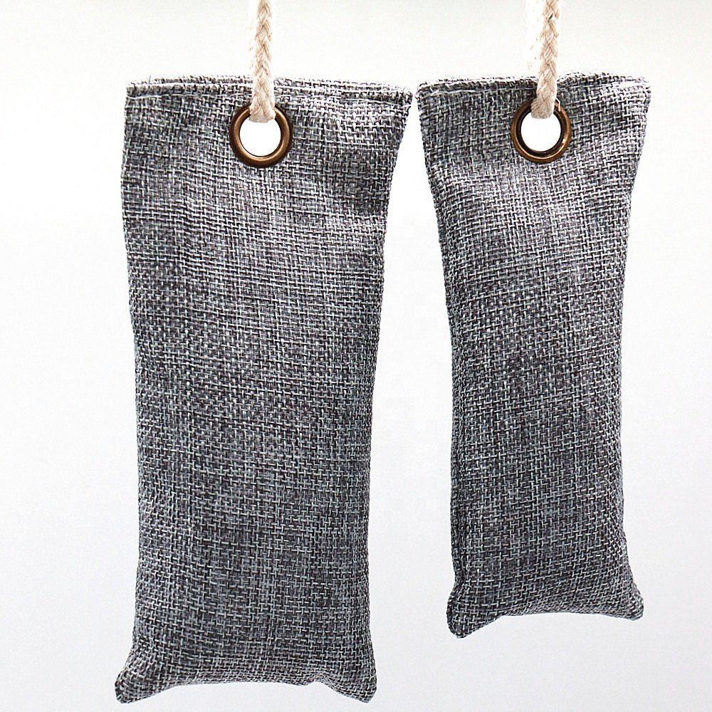 Wholesale Private Labelling 75g Natural Bamboo Charcoal Deodorizer Bag Air Purifying For Shoes Cars Pet Houses