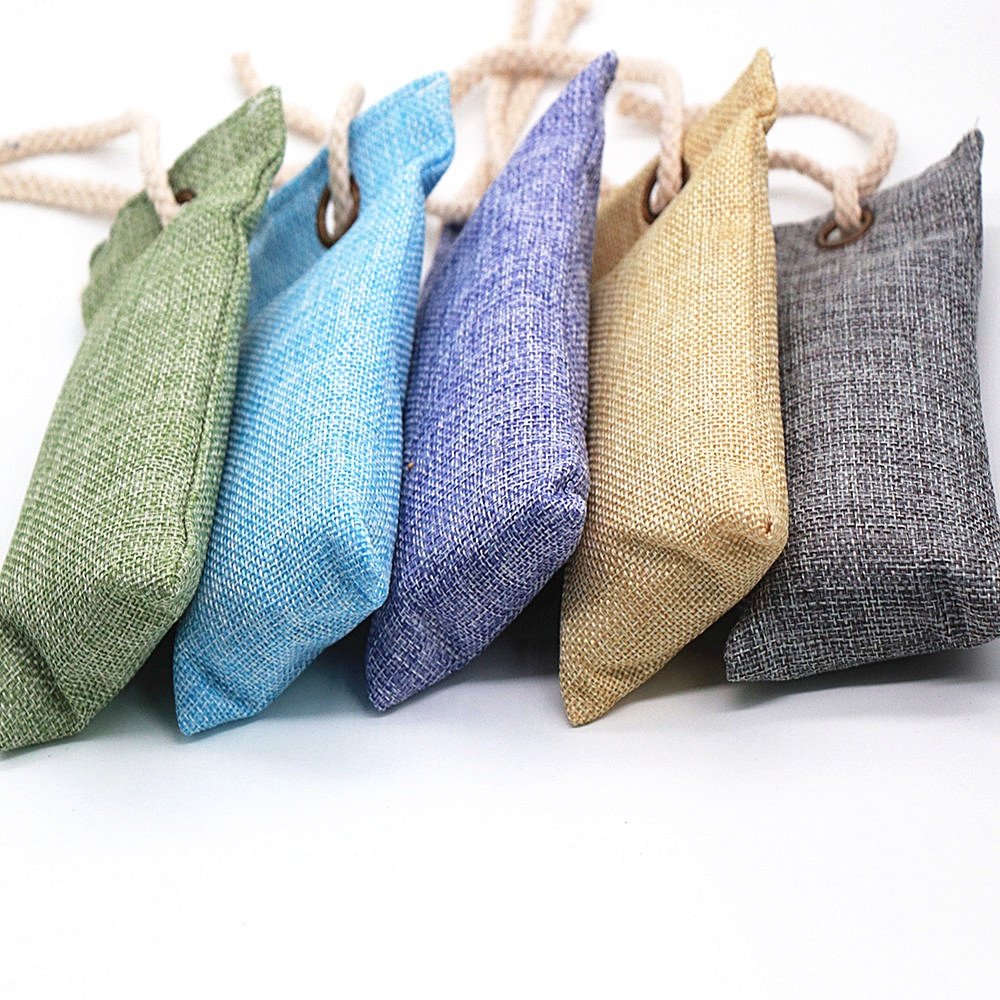 Wholesale Private Labelling 75g Natural Bamboo Charcoal Deodorizer Bag Air Purifying For Shoes Cars Pet Houses