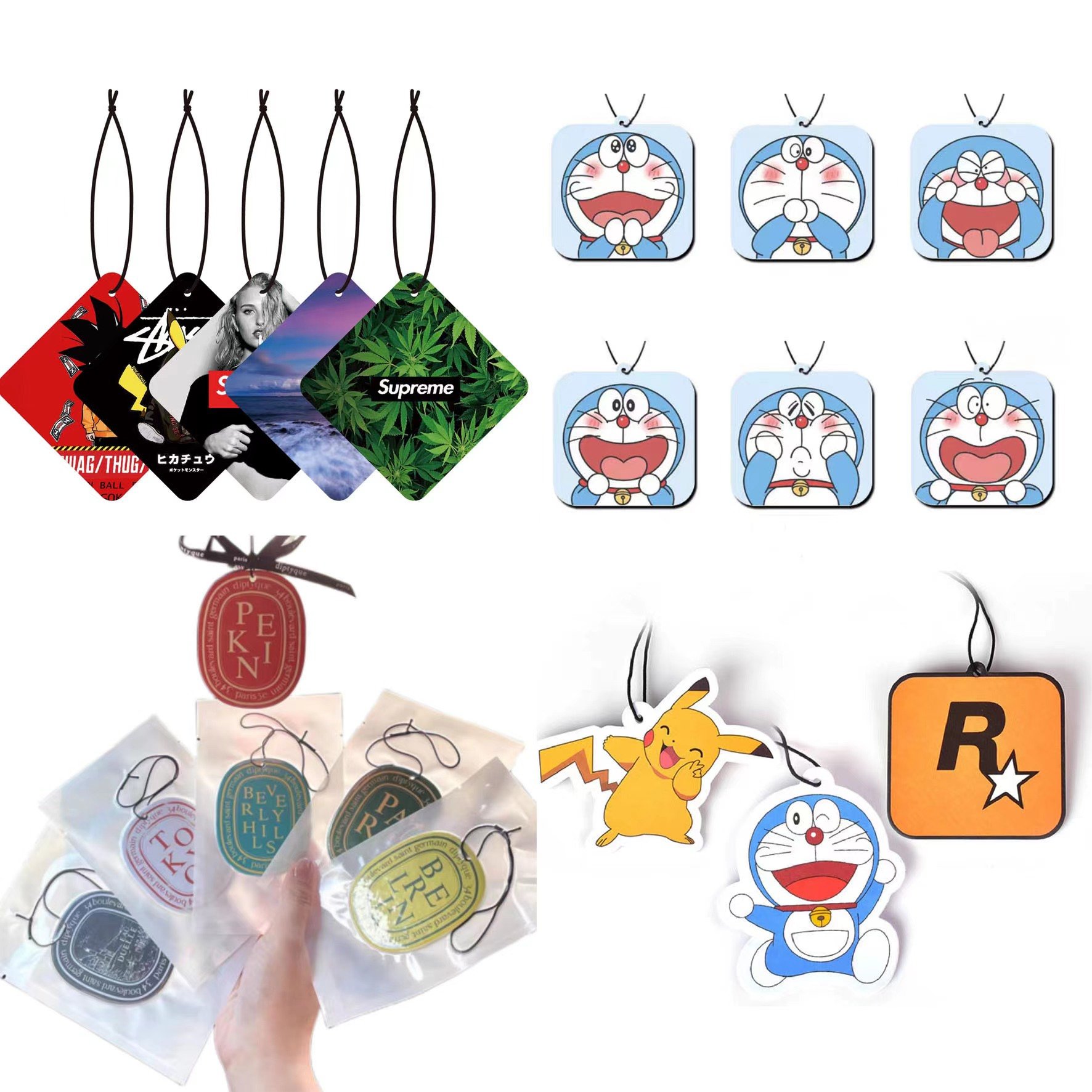 Long-Lasting High Quality Paper Car Freshener with Lovely Hanging Design for Car Interior Aroma Enhancement