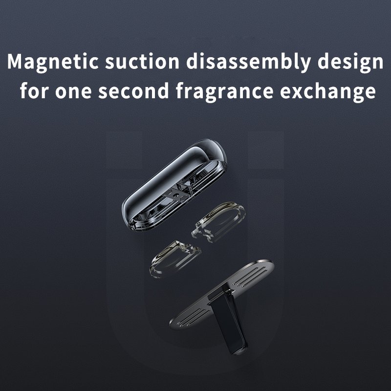 Car Accessories 2024 Car Freshener Mirror Silver Aroma Diffuser Luxury Car Air Diffuser