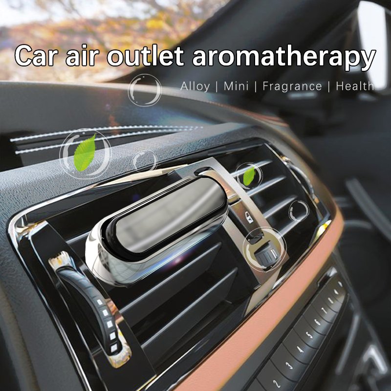 Car Accessories 2024 Car Freshener Mirror Silver Aroma Diffuser Luxury Car Air Diffuser