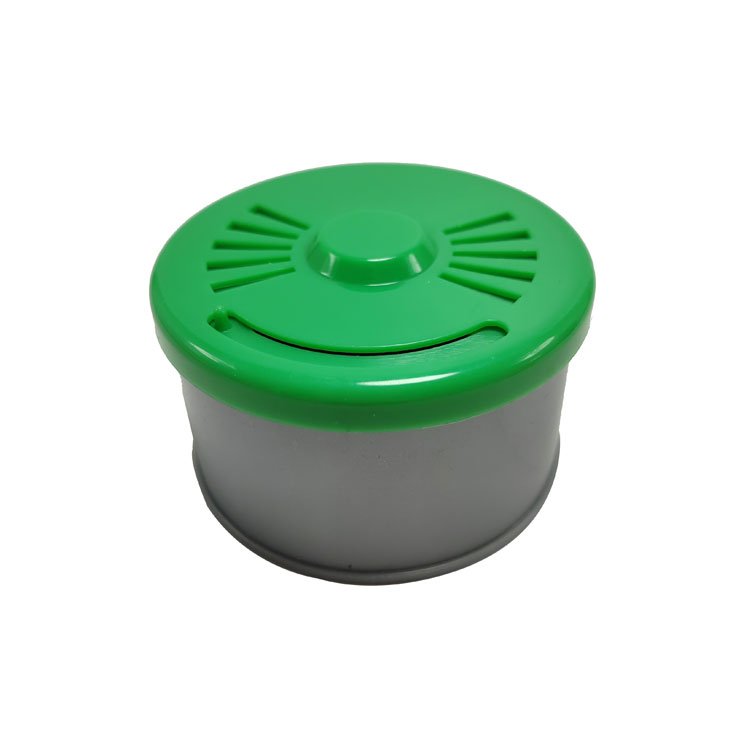 Modern Organic Fiber Wood Car Air Freshener with Green Cap Spillproof Bulk Can for Dashboard Good for Home Use