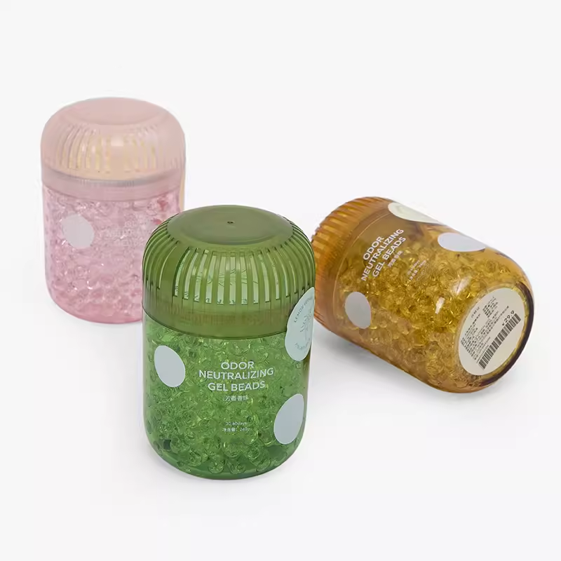 OEM New design eliminates Odor Scented Gel Beads in Bathrooms home decoration air fresheners for Living room