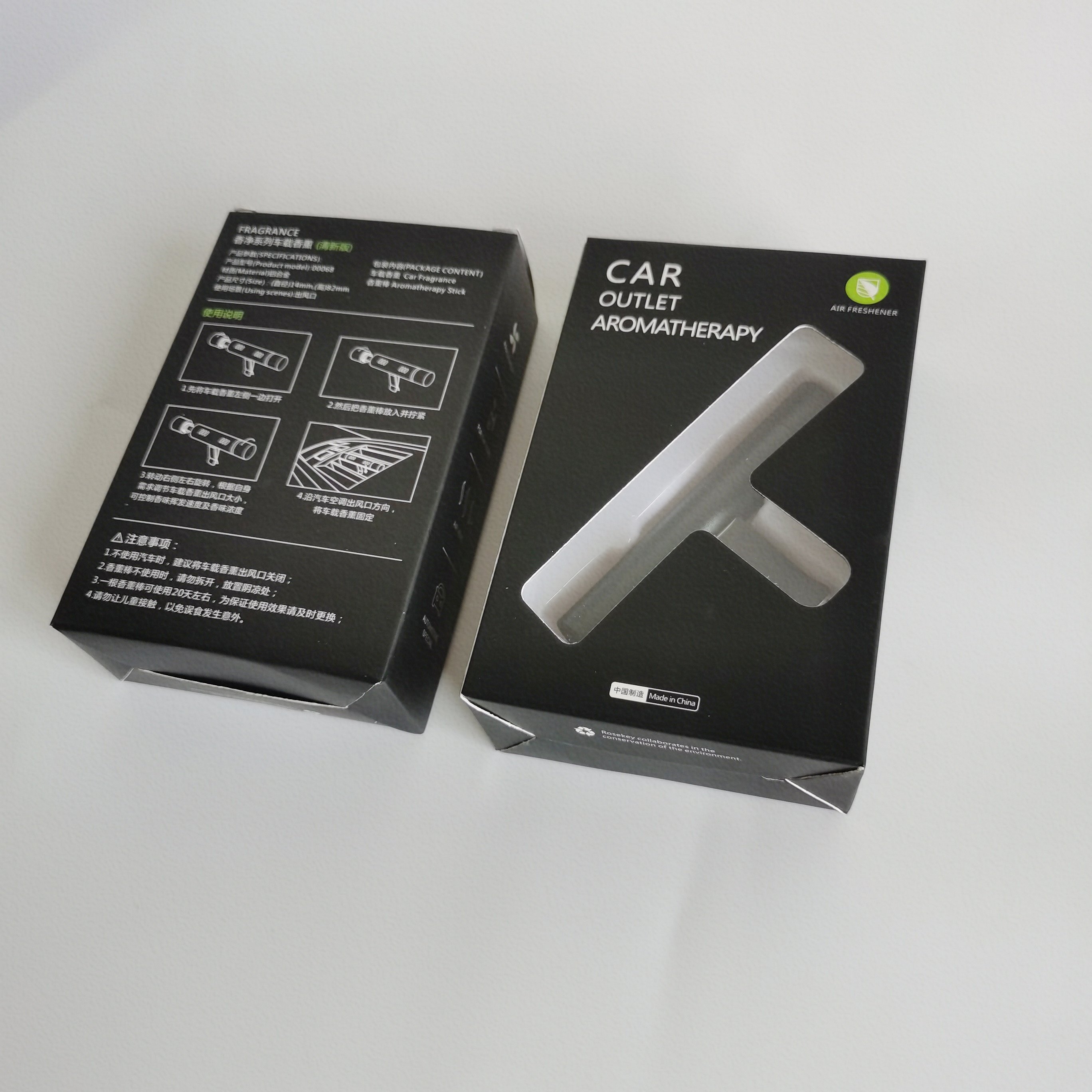 Car Air Freshener Outlet Car Air Conditioning Vent Solid Perfume Car Perfume Stick Supplement with 3 Unscented Sticks