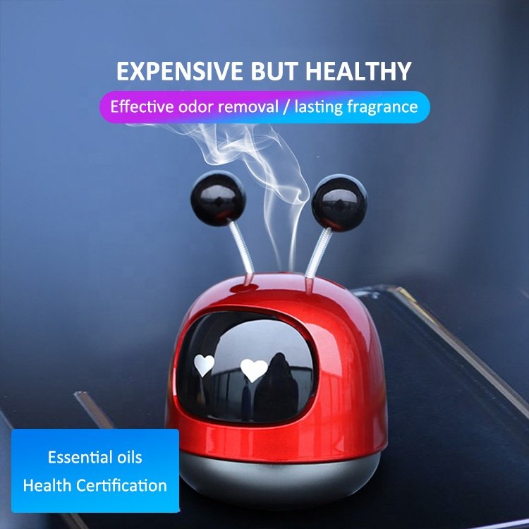 Hot selling car perfume air freshener Cute robot car diffuser Vent freshener for car interior decoration accessories