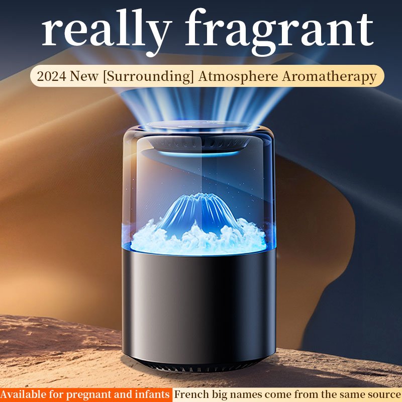 Modern Luxury Intelligent Car Air Freshener Cloud Mist Effect Portable Aromatherapy Perfume Ocean Fragrance Oil Refill Home Use