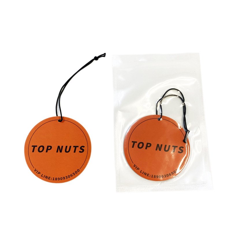 Custom shape perfume deodorant hanging cotton paper material car air freshener car air fresher with logo