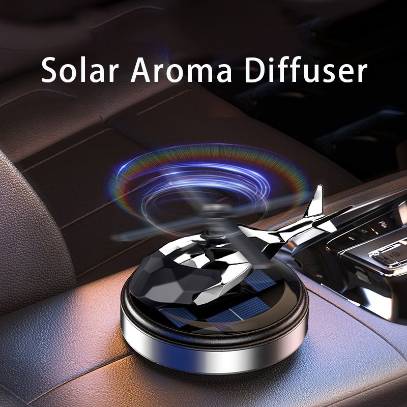 New arrival luxury solar energy helicopter portable car perfume air freshener