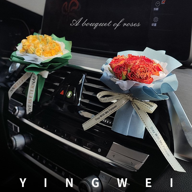 Car fragrances mini dried flower decoration for car interior accessories