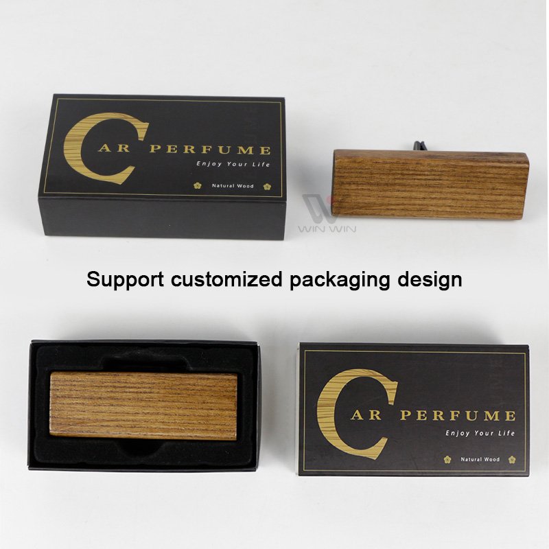 Car Perfume Air Freshener Perfume Wooden Box Light Fragrance Breathable Film Inside Supplement Liquid Outlet Aromatherapy
