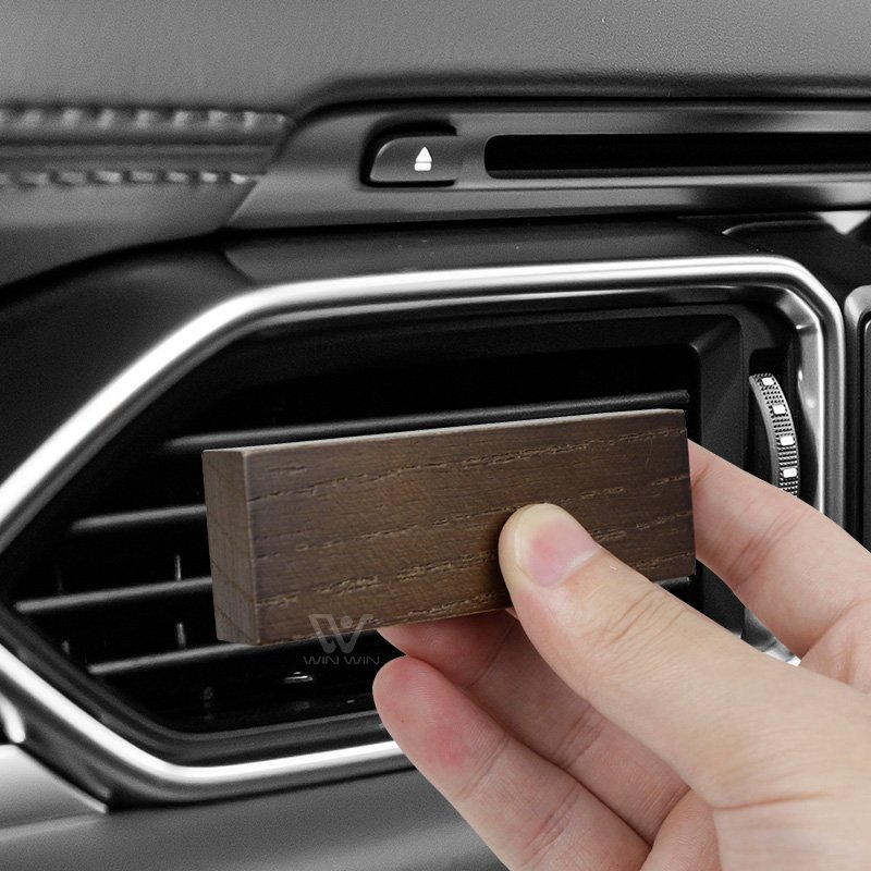 Car Perfume Air Freshener Perfume Wooden Box Light Fragrance Breathable Film Inside Supplement Liquid Outlet Aromatherapy