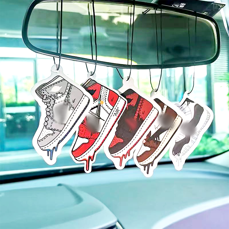 Wholesale mini paper air fresheners custom package long lasting scents sports star air fresheners for car
