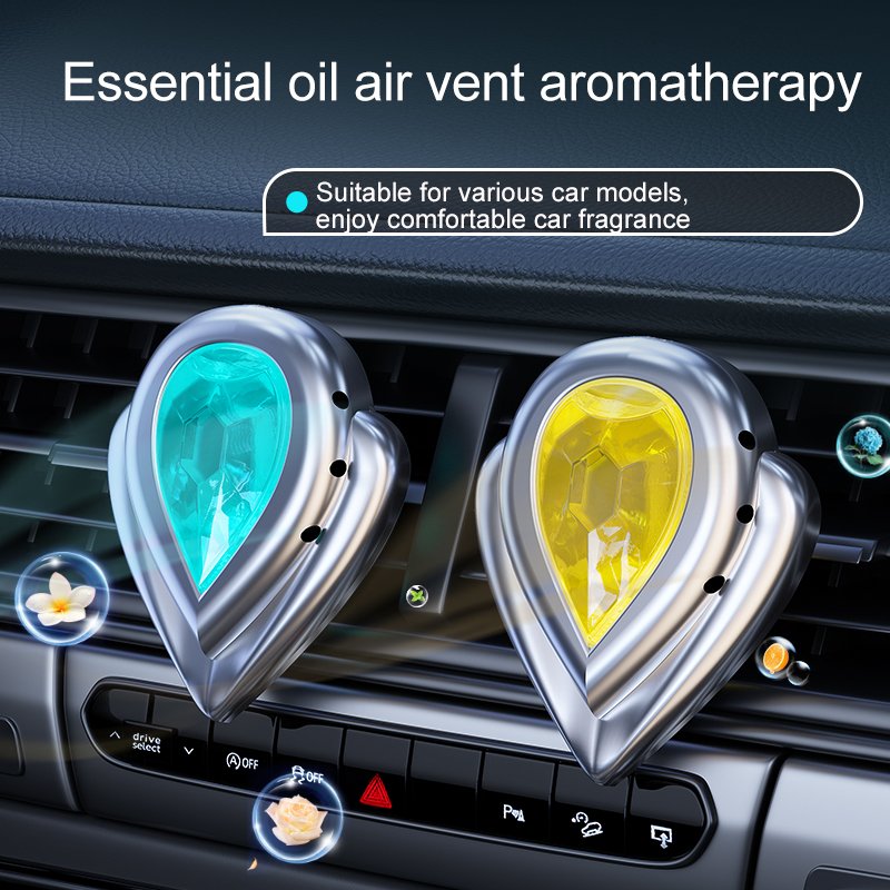 New Car Interior Accessories 2024 Heart Shape Car Air Vent Fresheners Aromatherapy Car Air Purifiers