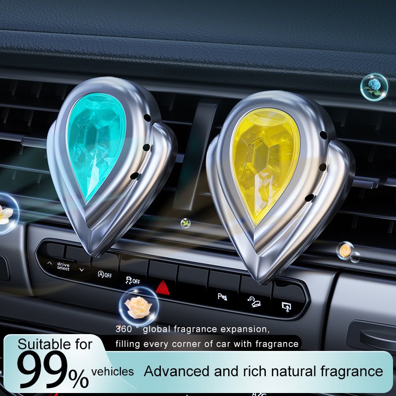 New Car Interior Accessories 2024 Heart Shape Car Air Vent Fresheners Aromatherapy Car Air Purifiers