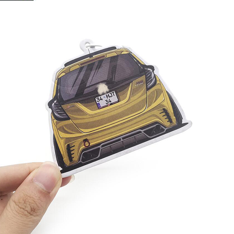 In stock exquisite automotive design car air freshener multi-flavor hanging paper car air freshener