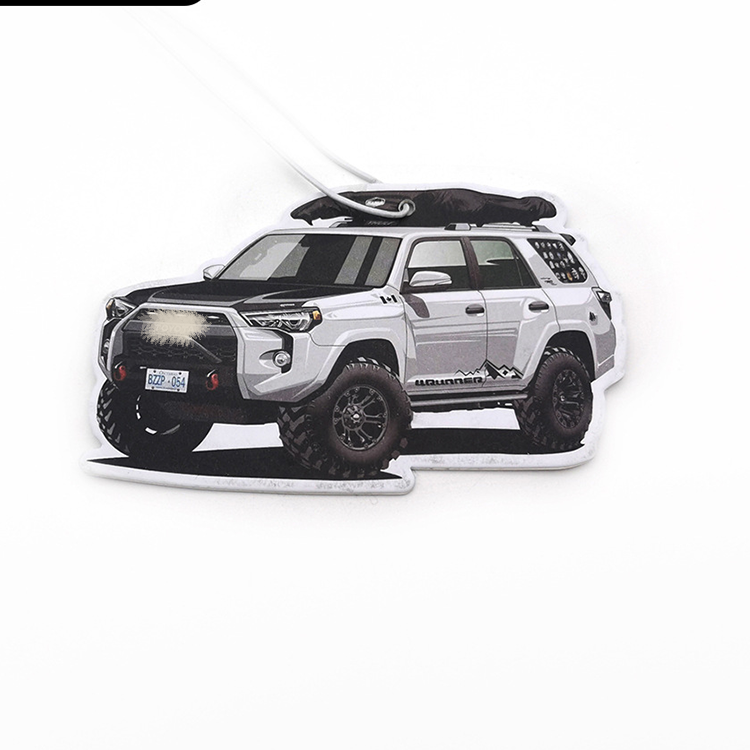 In stock exquisite automotive design car air freshener multi-flavor hanging paper car air freshener