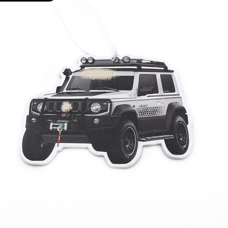 In stock exquisite automotive design car air freshener multi-flavor hanging paper car air freshener