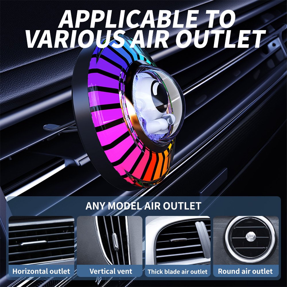 Auto Perfume Diffuser Sound Control Car Fragrance Machine 256 Colors Aromatherapy Diffuser App Control Music LED Light Strip RGB