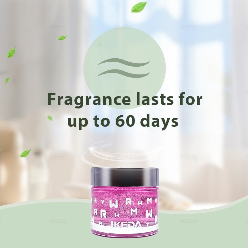 Ikeda glade gel freshener empty container perfume oem gel beads air car freshener fragrance for cars