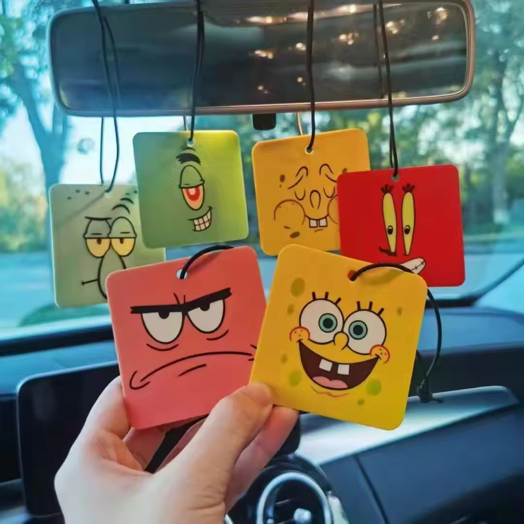 Promotional Double Sided Printed Hanging Air Freshener Custom Scented/Unscented Car Air Freshener Paper