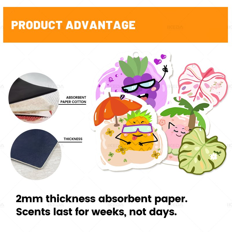 IDEKA Any Type Custom Car Air Freshener Paper