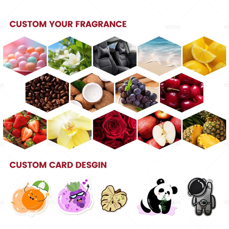 IDEKA Any Type Custom Car Air Freshener Paper