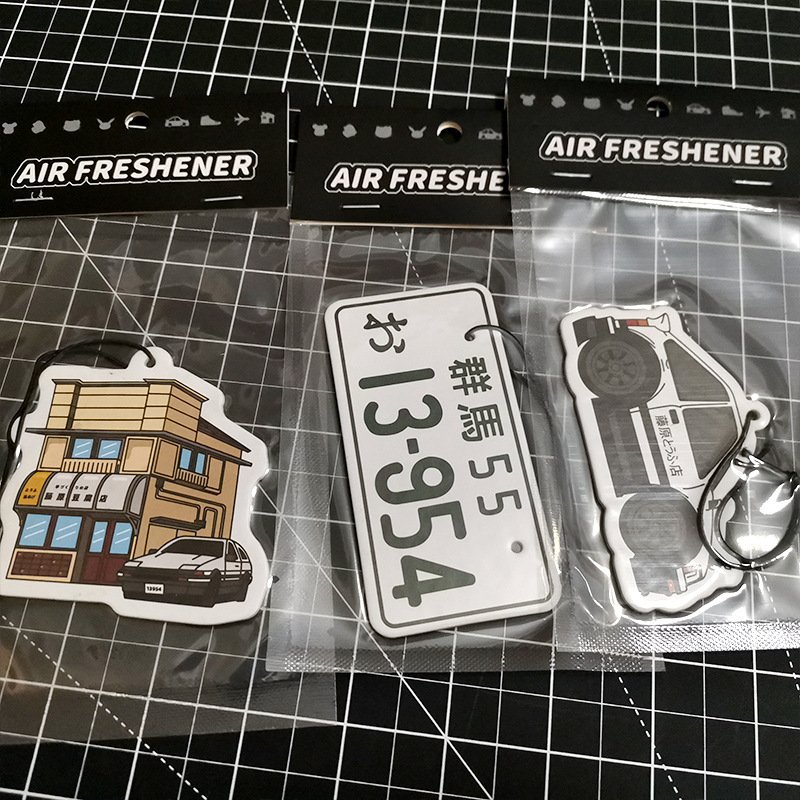 High quality car shape fragrance scents with short tag card car air freshener custom