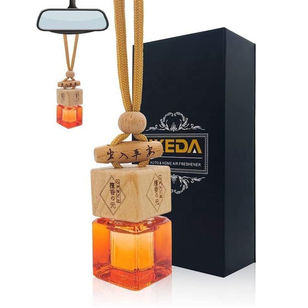 IKEDA Wholesale liquid Car Perfume Custom Logo Luxury Scent Hanging Air Car Freshener